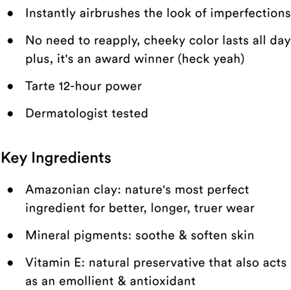 MINI TARTE AMAZONIAN CLAY 12-HOUR BLUSH. - Picture 7 of 8